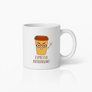 Grappige Espresso Patronum Koffiemok – Magische Koffiebeker voor Harry Potter Fans