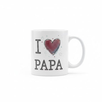 “I Love Papa” Mok – Leuke Vaderdag Cadeau Koffiemok 330 ml