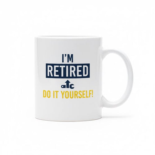 Ik Ben Met Pensioen – Doe Het Zelf! Mok 330ml – Grappige Pensioen Koffiebeker – Leuk Cadeau voor Gepensioneerden & Afscheid Collega