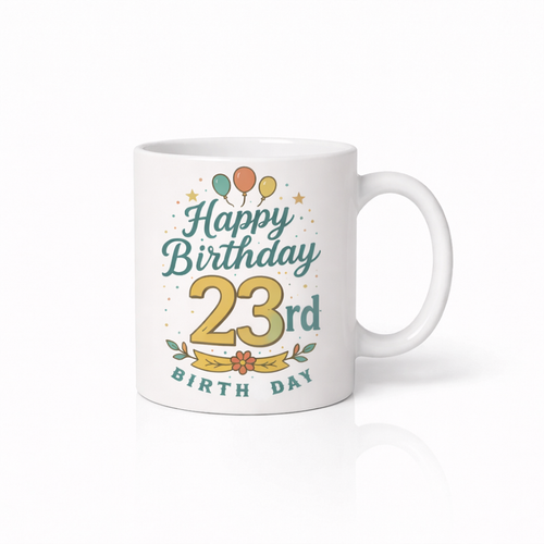 Gelukkige 23ste Verjaardag Koffiemok
