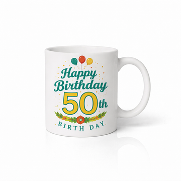 Gelukkige 50ste Verjaardag Koffiemok
