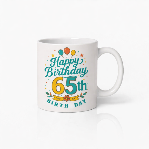 Gelukkige 65ste Verjaardag Koffiemok