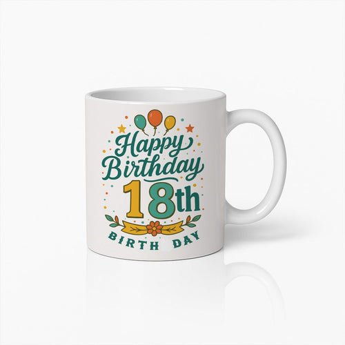 Gelukkige 18e Verjaardag Koffiemok