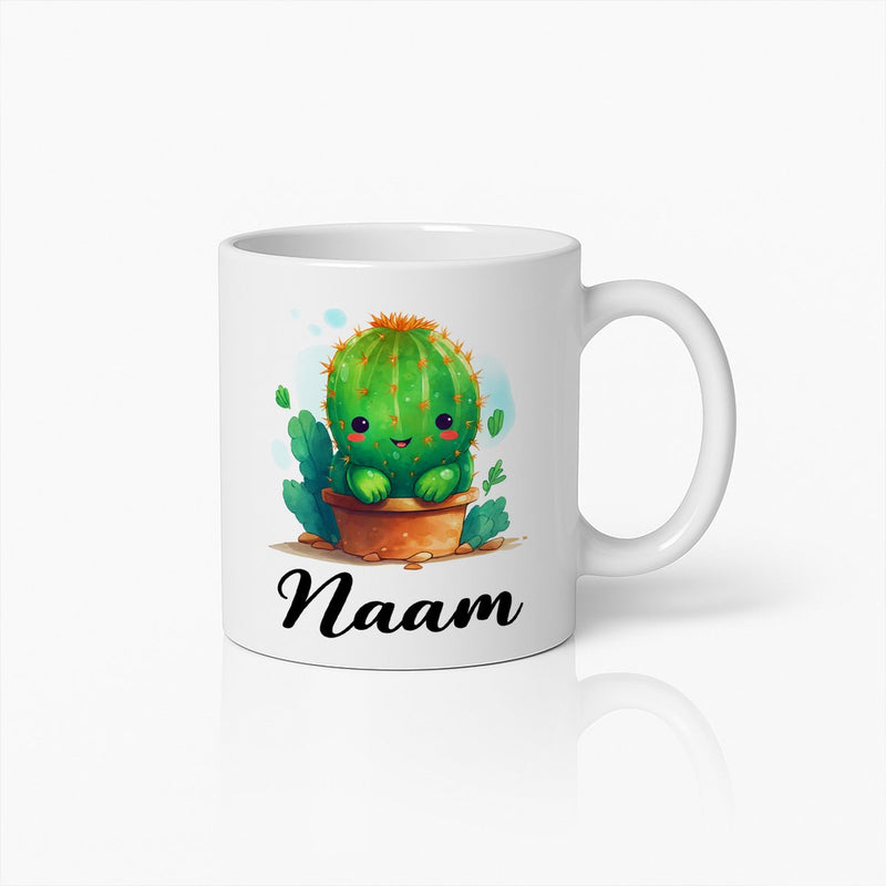 Schattige Cactus Gepersonaliseerde Naam 330ML