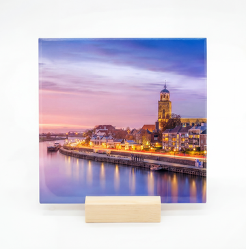 Avondlicht over Deventer
