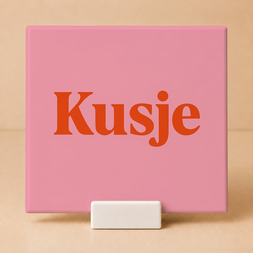Tegeltje "kusje"