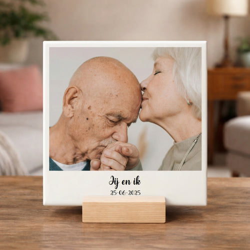 Jouw foto op een geliefden tegeltje