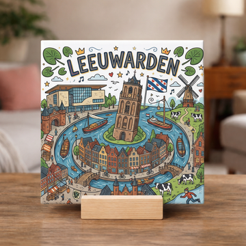 Stadstegel Leeuwarden Doodle Style