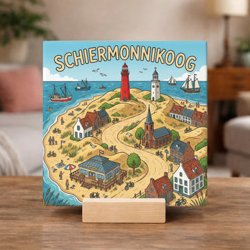 Stadstegel Schiermonnikoog Doodle Style