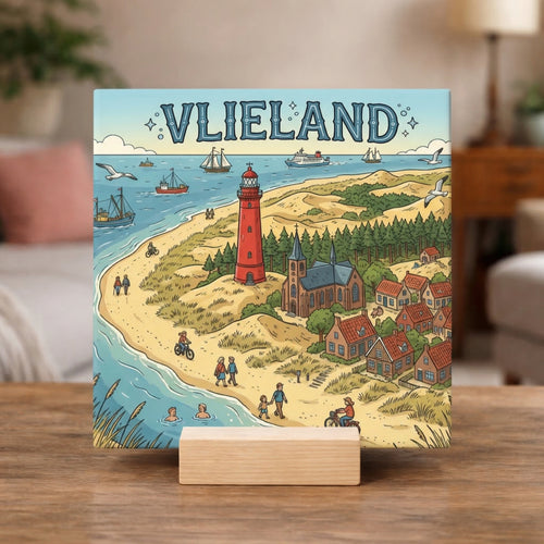 Stadstegel Vlieland Doodle Style