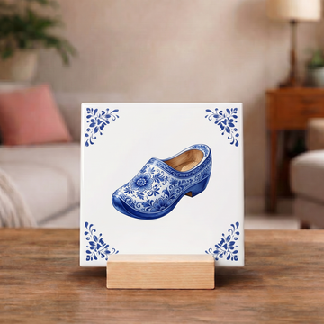 Delfts Blauw Tegeltje - Klomp