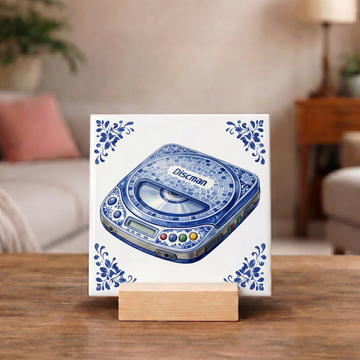 Delfts Blauw Tegeltje - Discman