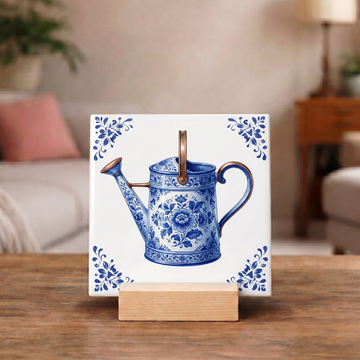 Delfts Blauw Tegeltje - Gieter