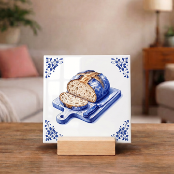 Delfts Blauw Tegeltje - Vers Brood