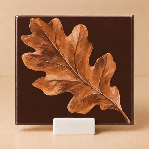 Tegeltje "Eikenblad" herfst kleurtrend