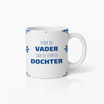 Voor de Vader van de Leukste Dochter Mok 330ml