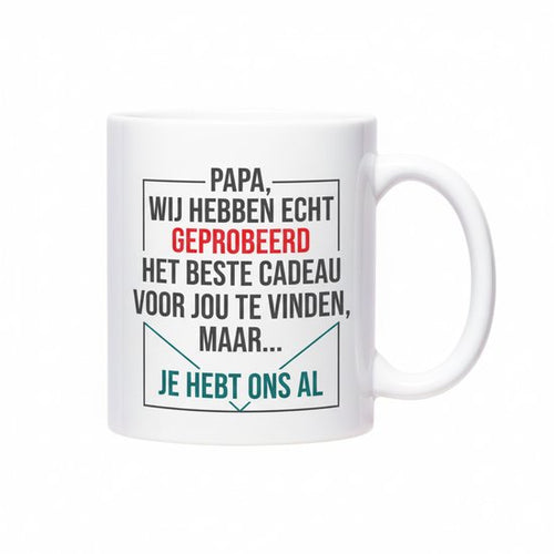 “Wij hebben echt geprobeerd het beste cadeau te vinden, maar…” 330ML