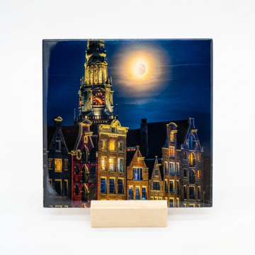 Beurs van Berlage bij Maanlicht