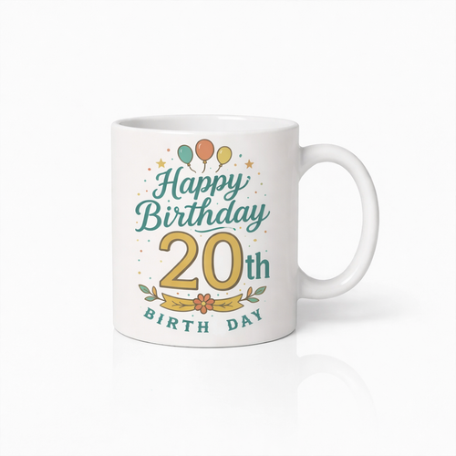 Gelukkige 20ste Verjaardag Koffiemok