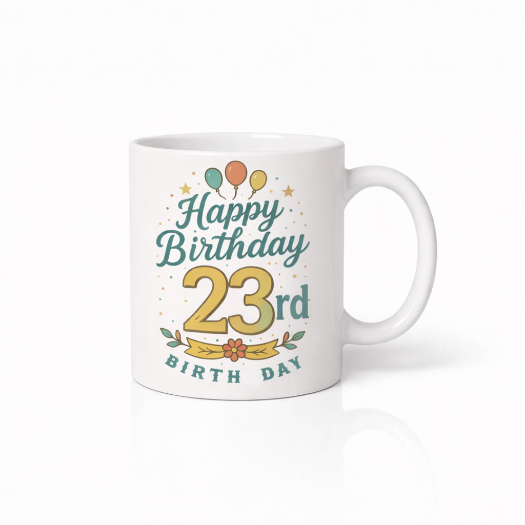 Gelukkige 23ste Verjaardag Koffiemok