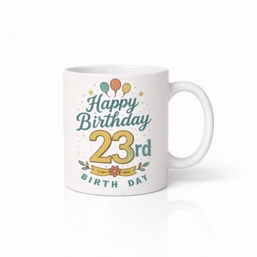 Gelukkige 23ste Verjaardag Koffiemok