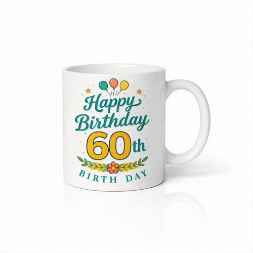 Gelukkige 60ste Verjaardag Koffiemok