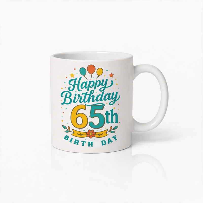 Gelukkige 65ste Verjaardag Koffiemok
