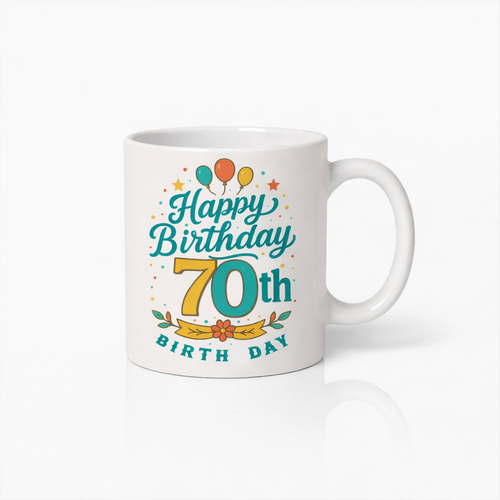 Gelukkige 70ste Verjaardag Koffiemok