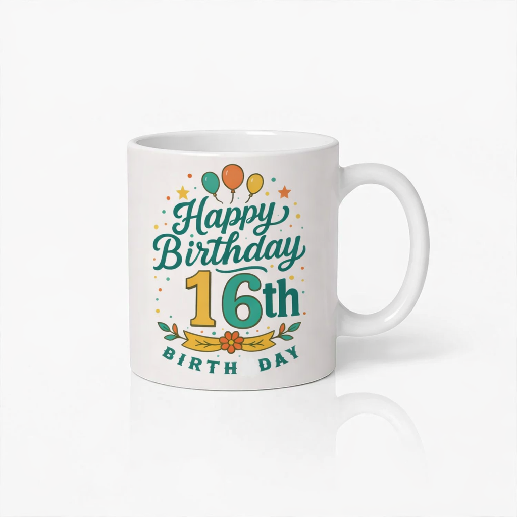 Gelukkige 16e Verjaardag Koffiemok