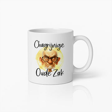 Grappige Koffiemok met Chagrijnige Oude Zak Ontwerp