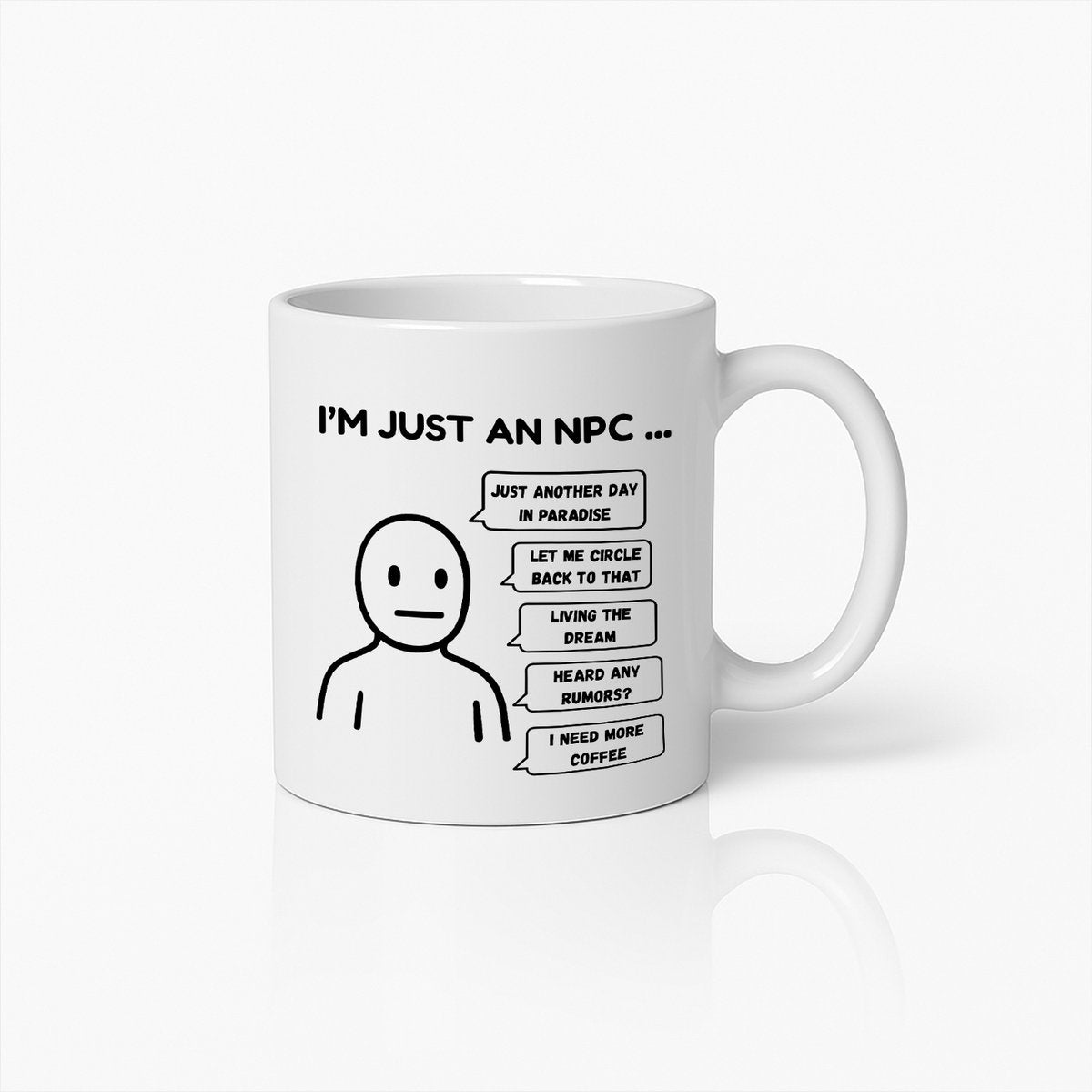 Ik Ben Gewoon een NPC Mok – Grappige Gamer Koffiemok