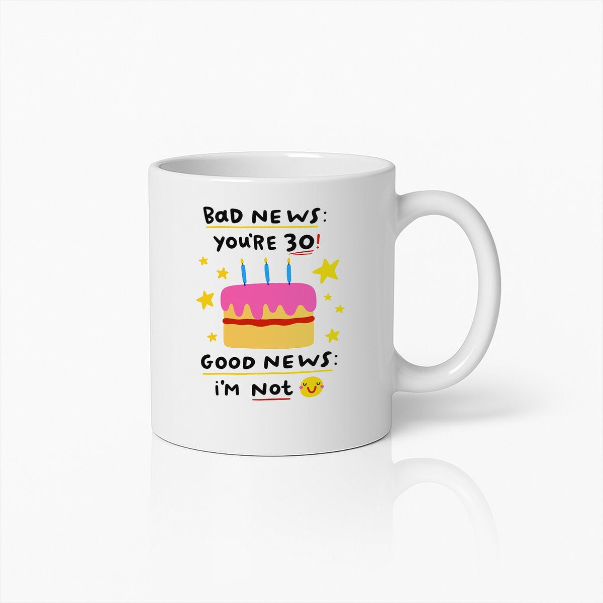 "Slecht Nieuws Jij Bent 30, Goed Nieuws Ik Niet" Koffiemok