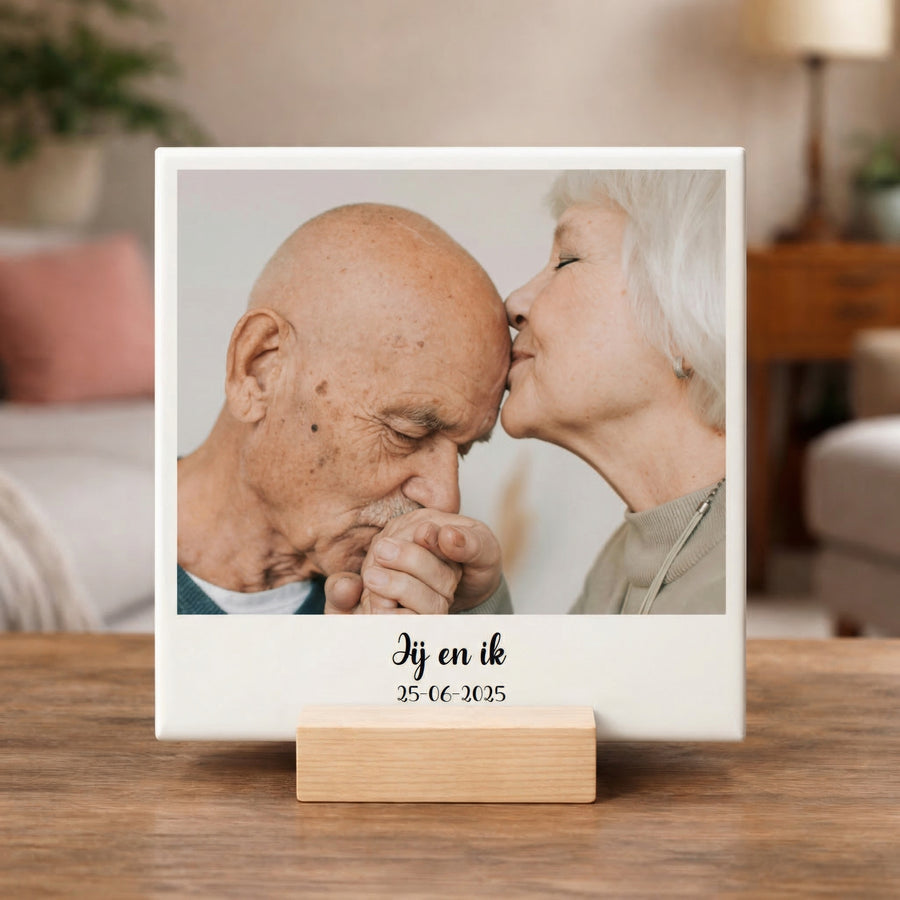 Jouw foto op een geliefden tegeltje