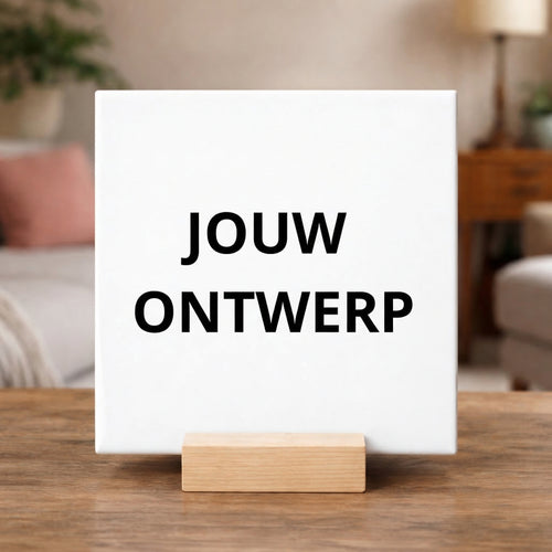Tegel met eigen design/tekst