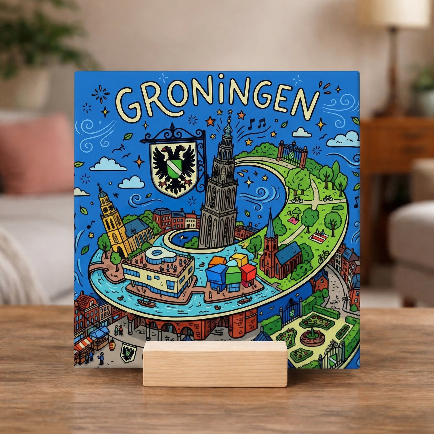 Stadstegel Groningen Doodle Style
