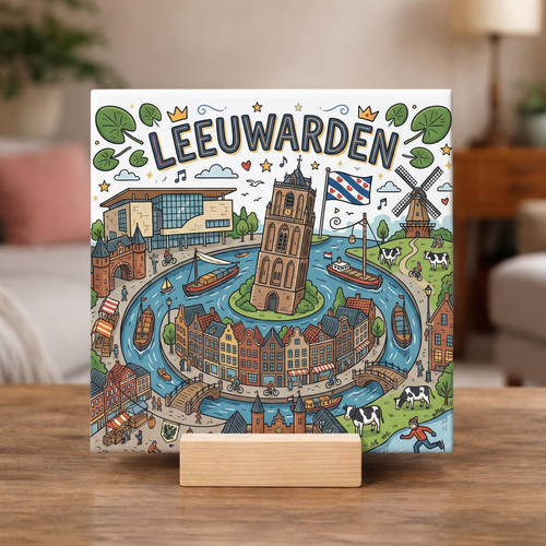 Stadstegel Leeuwarden Doodle Style