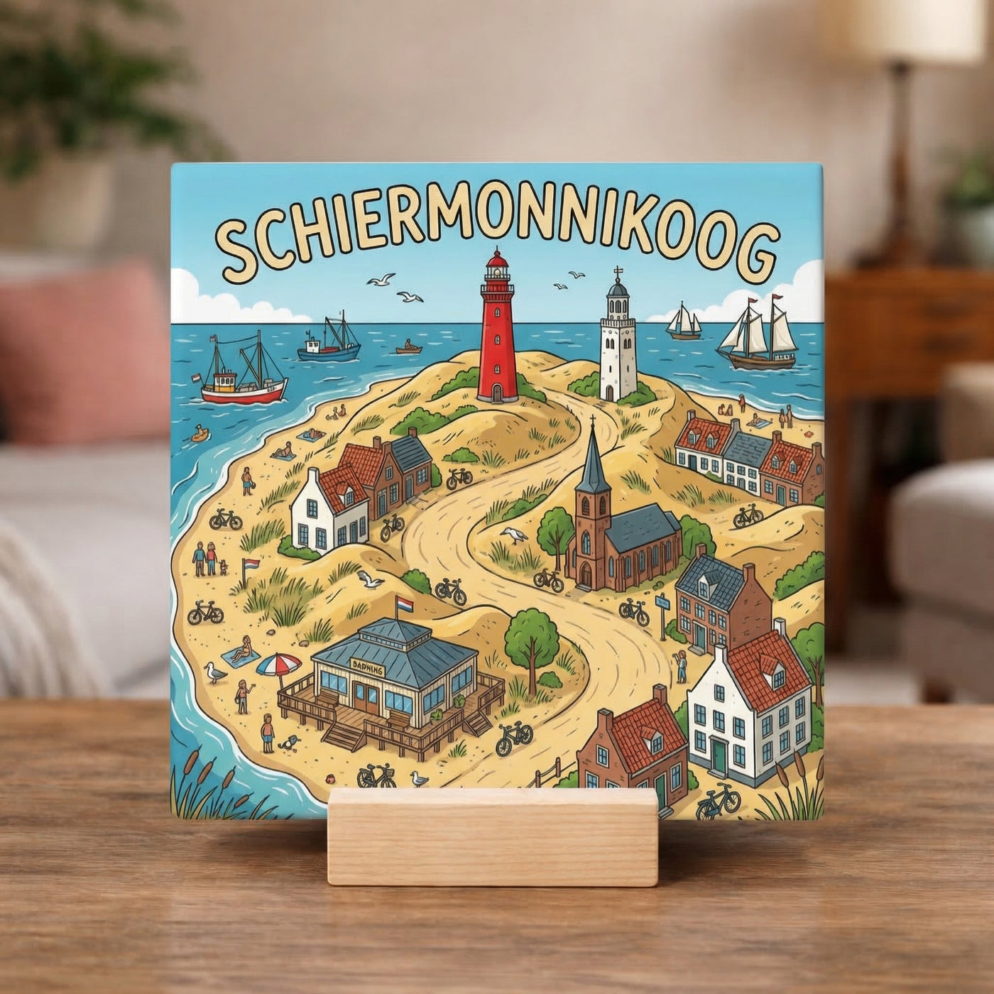Stadstegel Schiermonnikoog Doodle Style
