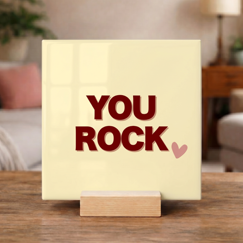 Tegeltje "You rock"