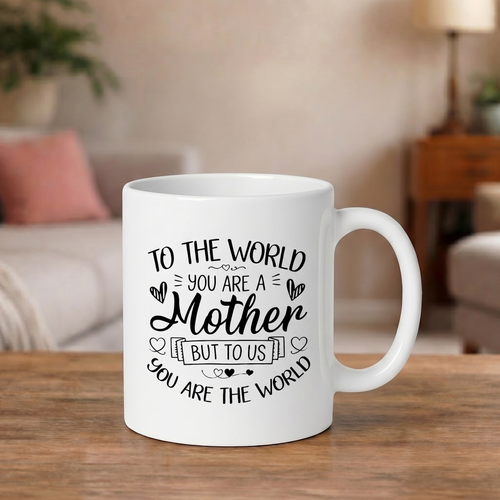 Luxe Moederdag Mok - To The World You Are A Mother - Keramische Koffiemok - 330ml