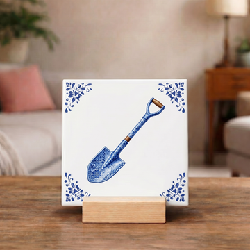 Delfts Blauw Tegeltje - Schep