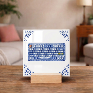 Delfts Blauw Tegeltje - Toetsenbord