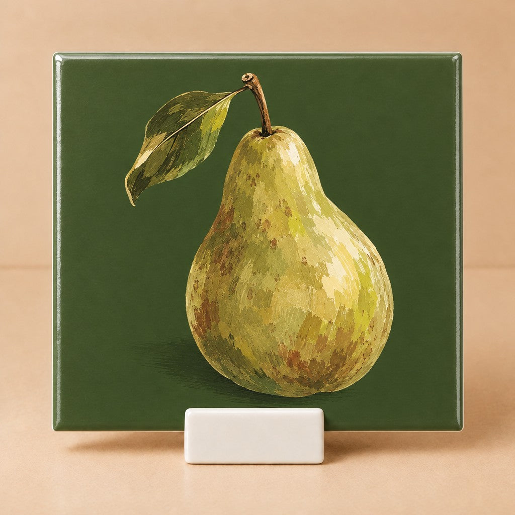 Tegeltje "Peer" herfst kleurtrend