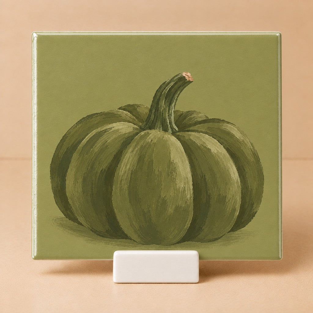 Tegeltje "Pompoen" herfst kleurtrend