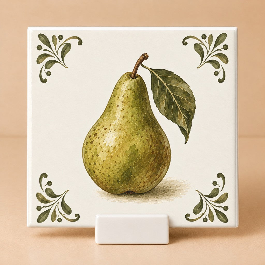 Tegeltje "Peer" herfst