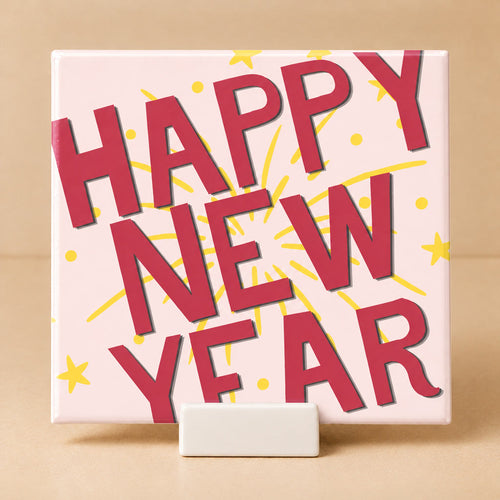 Tegeltje "Happy New Year"